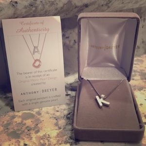 Anthony Dreyer initial necklace